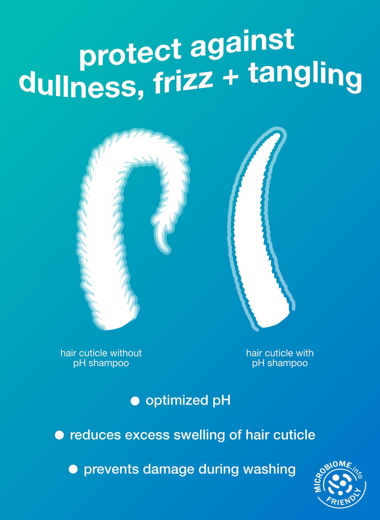 protect against dullness, frizz + tangling