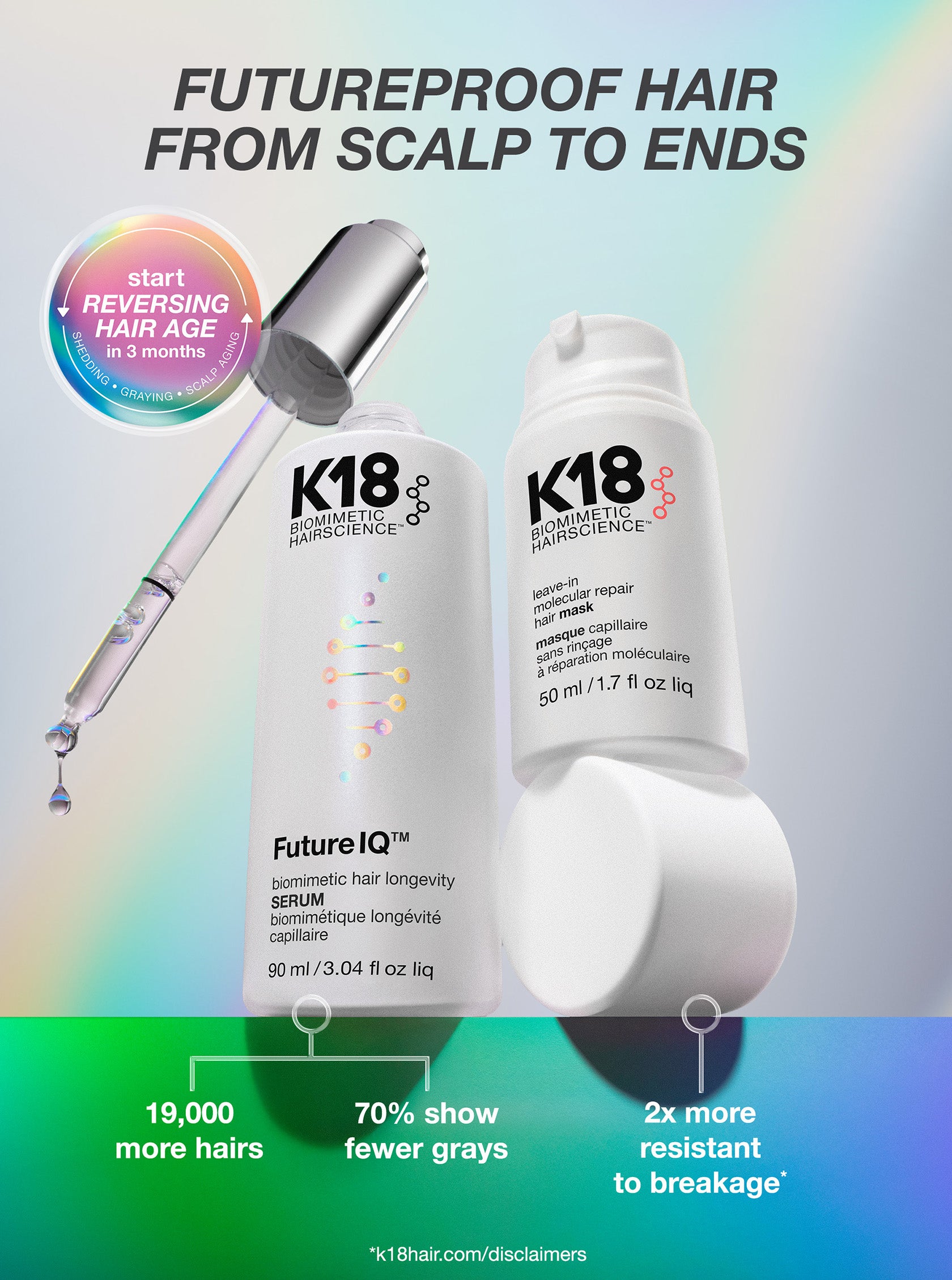 FutureIQ™ Biomimetic Hair Longevity Serum 90 ml