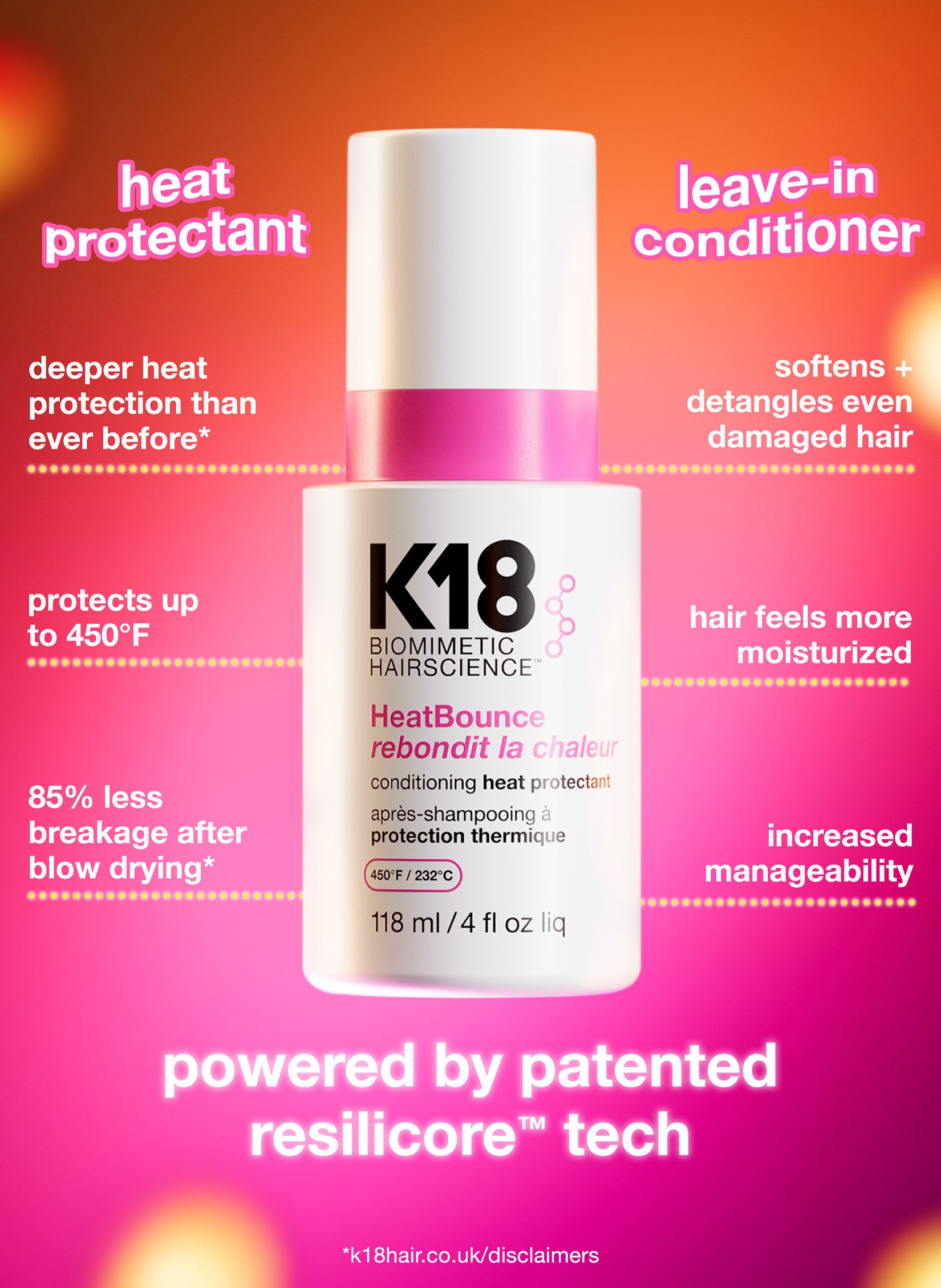HeatBounce conditioning heat protectant 118 mL